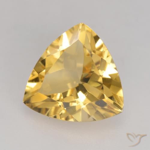 Citrino Ouro Natural 2.02ct, Trilhão, VVS-VS