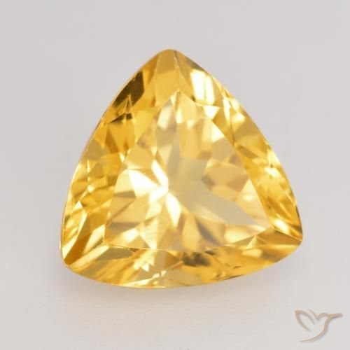 Citrino ouro médio Natural 2.47ct, Trilhão, VVS-VS
