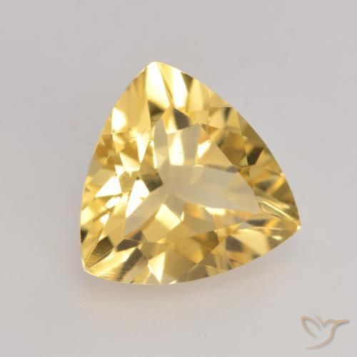 Citrino Dourado Médio-claro Natural 2.13ct, Trilhão, VVS-VS