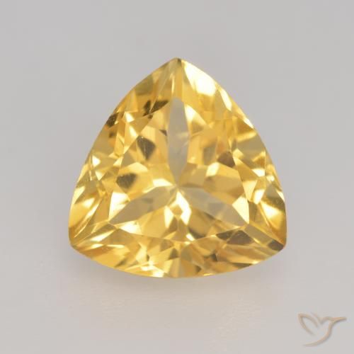 2.29ct Natural ouro brilhante Citrino, Trilhão, VVS-VS