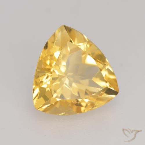 Citrino ouro brilhante Natural 2.29ct, Trilhão, VVS-VS