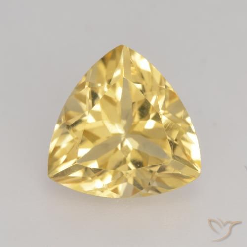 2.34ct Natural Ouro Citrino, Trilhão, VVS-VS