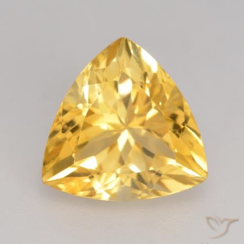 2.35ct Natural ouro médio Citrino, Trilhão, VVS-VS