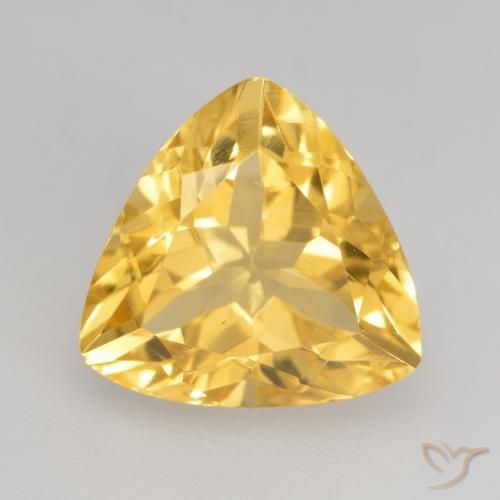 Citrino ouro médio Natural 2.34ct, Trilhão, VVS-VS
