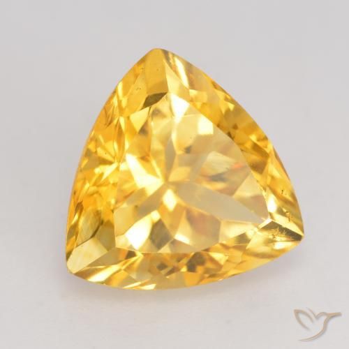 Citrino ouro médio Natural 2.58ct, Trilhão, VVS-VS
