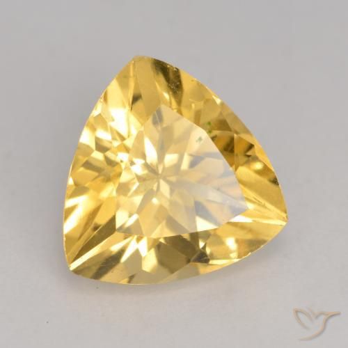 Citrino Dourado médio Natural 2.03ct, Trilhão, VVS-VS