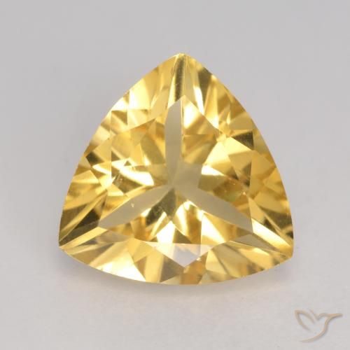2.02ct Natural Ouro Citrino, Trilhão, VVS-VS