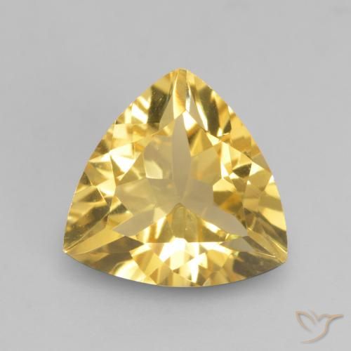 1.89ct Natural Dourado médio Citrino, Trilhão, VVS-VS