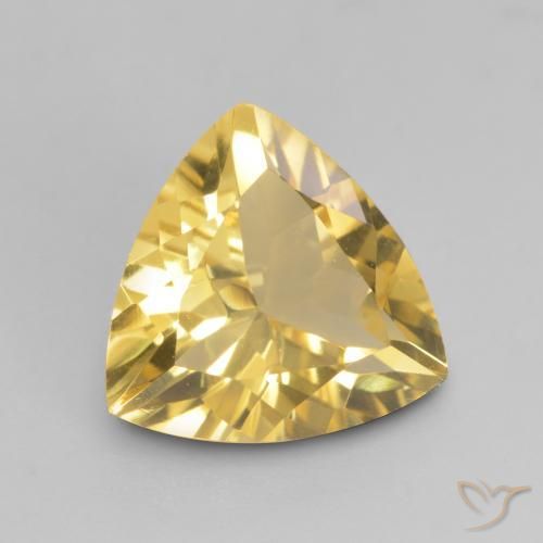 Citrino Dourado médio Natural 1.89ct, Trilhão, VVS-VS