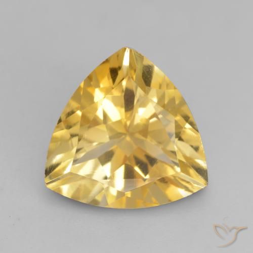 2.27ct Natural Dourado médio Citrino, Trilhão, VVS-VS