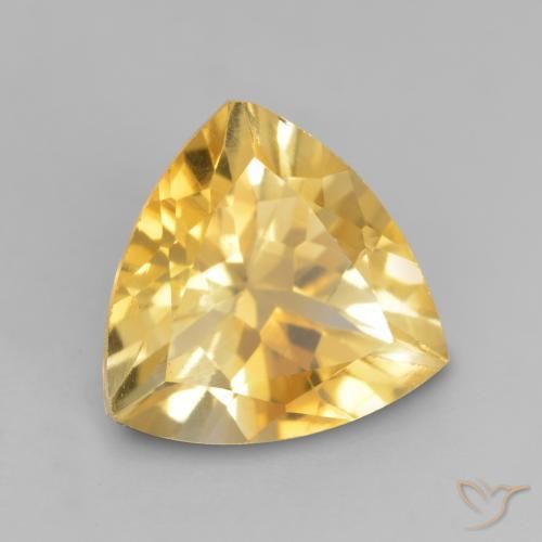 Citrino Dourado médio Natural 2.27ct, Trilhão, VVS-VS