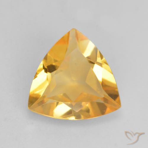 1.80ct Natural Laranja-Ouro Citrino, Trilhão, VVS-VS