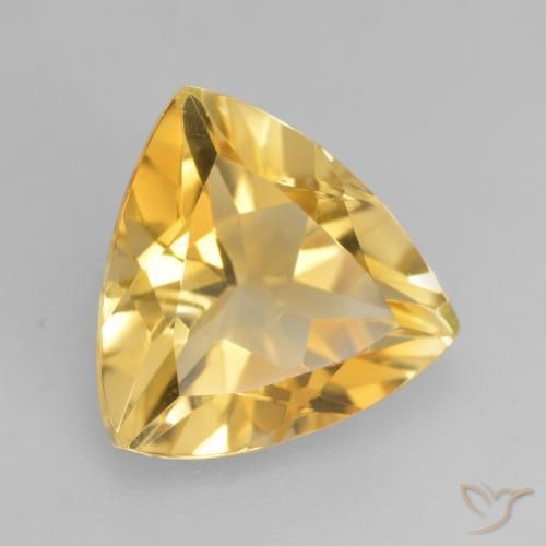 Citrino ouro médio Natural 2.05ct, Trilhão, VVS-VS