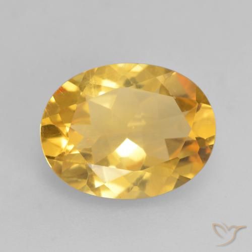 1.53ct Natural ouro brilhante Citrino, oval, VS