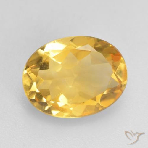 1.47ct Natural ouro médio Citrino, oval, VVS-VS