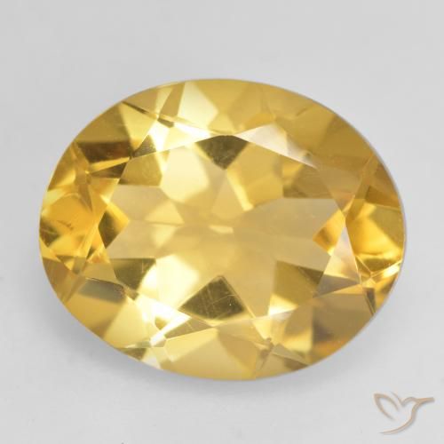 3.17ct Natural ouro médio Citrino, oval, VVS-VS