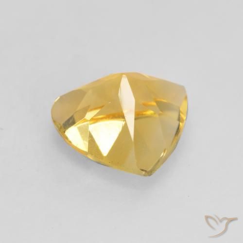 Citrino ouro médio Natural 1.11ct, Trilhão, VVS-VS