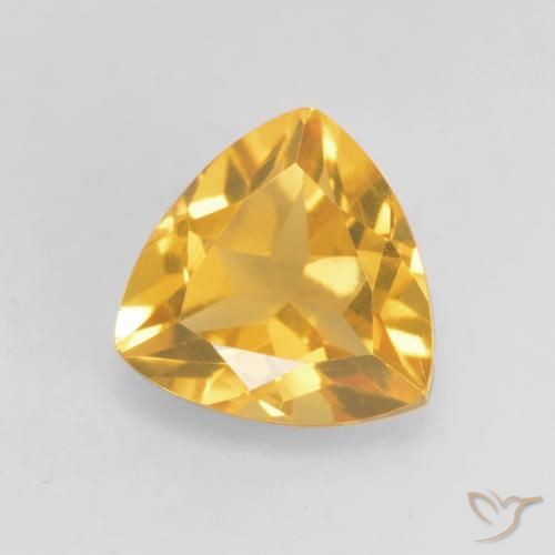 1.14ct Natural ouro médio Citrino, Trilhão, VVS-VS