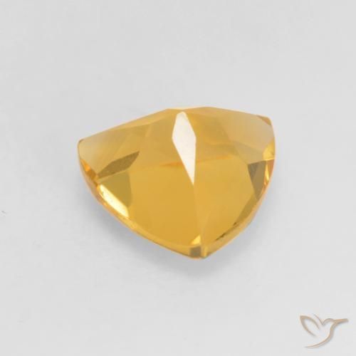 Citrino ouro médio Natural 1.14ct, Trilhão, VVS-VS