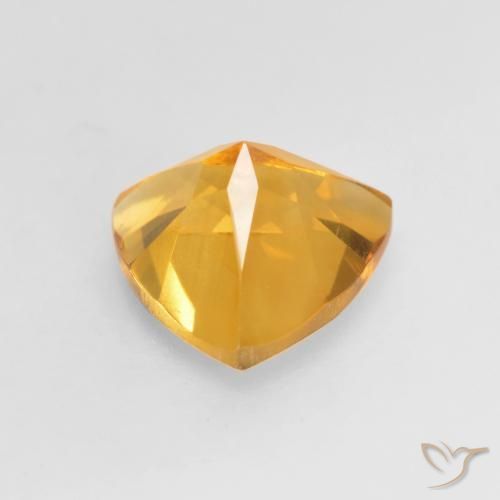 Citrino dourado natural 1,09ct, trillion, VVS-VS