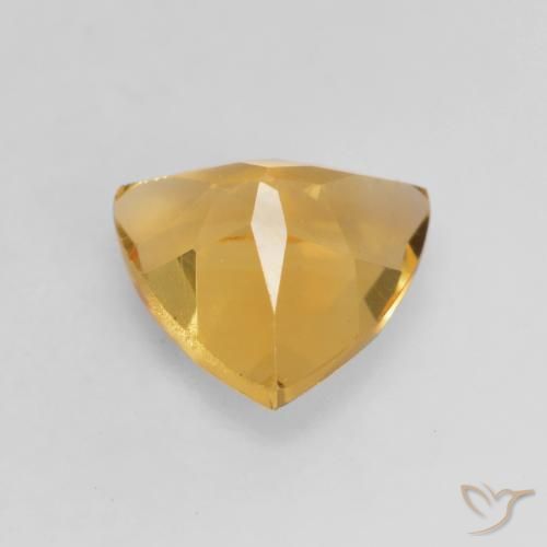 Citrino Laranja Dourado Profundo Natural 1.03ct, Trilhão, VVS-VS