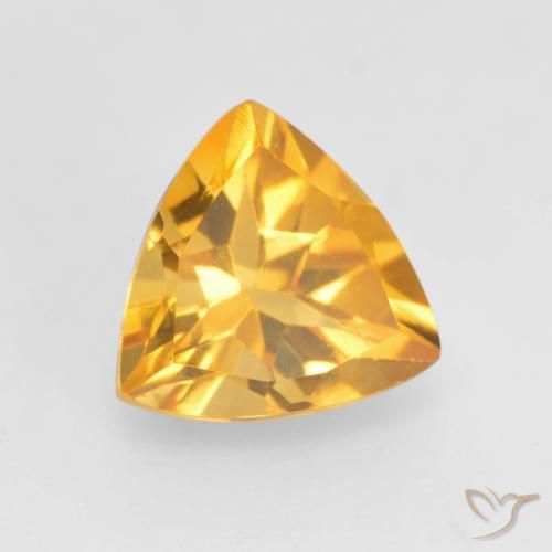 Citrino Laranja Dourada Natural 1.02ct, Trilhão, VVS-VS