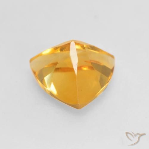 Citrino Laranja Dourada Natural 1.02ct, Trilhão, VVS-VS
