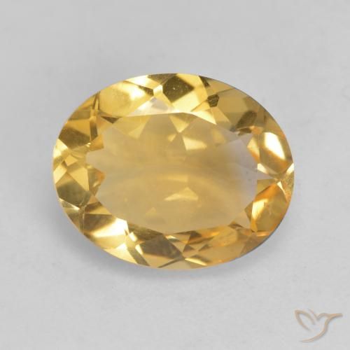 2.79ct Natural Dourado Médio-claro Citrino, oval, VVS-VS