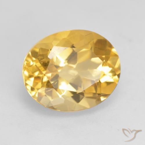 Citrino ouro médio Natural 3.61ct, oval, VVS-VS