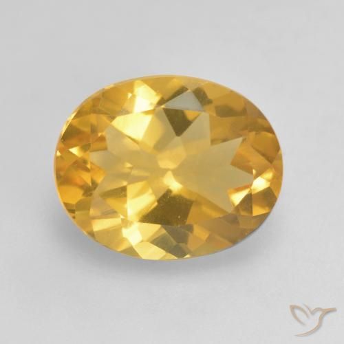 3.12ct Natural Laranja-Ouro Citrino, oval, VVS-VS