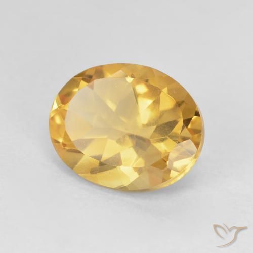 Citrino ouro brilhante Natural 3.23ct, oval, VVS-VS