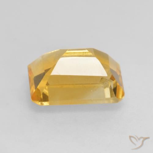 Citrino Dourado médio Natural 1.53ct, Corte Octógono / Esmeralda, VVS-VS
