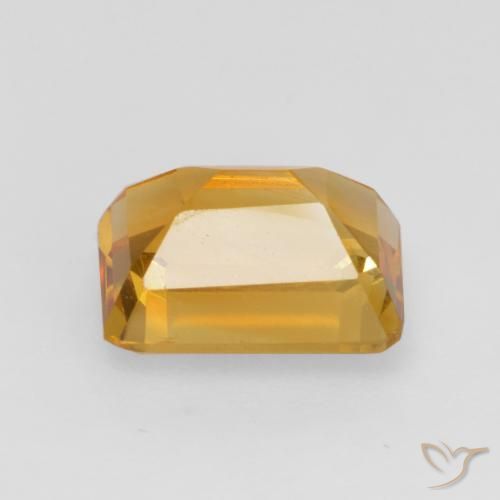 Citrino Dourado Escuro Natural 1.48ct, Corte Octógono / Esmeralda, VVS-VS
