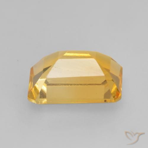 Citrino ouro médio Natural 1.47ct, Corte Octógono / Esmeralda, VVS-VS