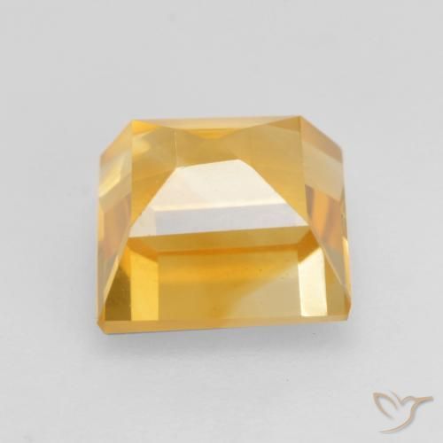 Citrino Dourado médio Natural 1.76ct, Quadrado, VVS-VS