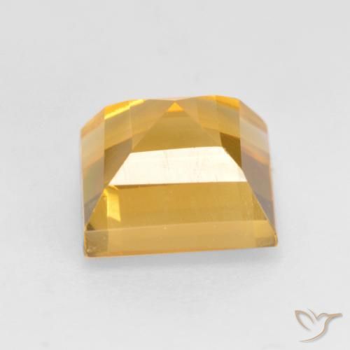 Citrino ouro médio Natural 1.76ct, Quadrado, VVS-VS