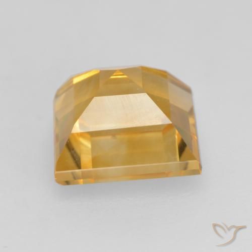 Citrino Dourado Escuro Natural 1.74ct, Quadrado, VVS-VS