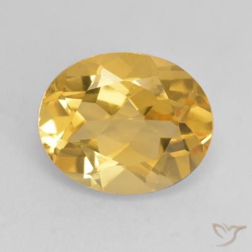 3.34ct Natural Laranja Dourada Citrino, oval, VVS-VS