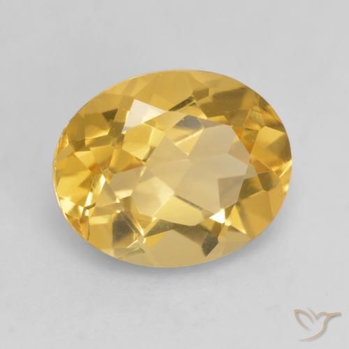 Citrino Laranja Dourada Natural 3.34ct, oval, VVS-VS
