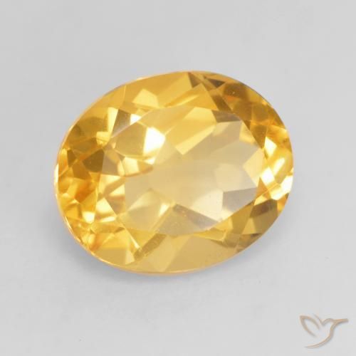Citrino ouro brilhante Natural 3.47ct, oval, VVS-VS