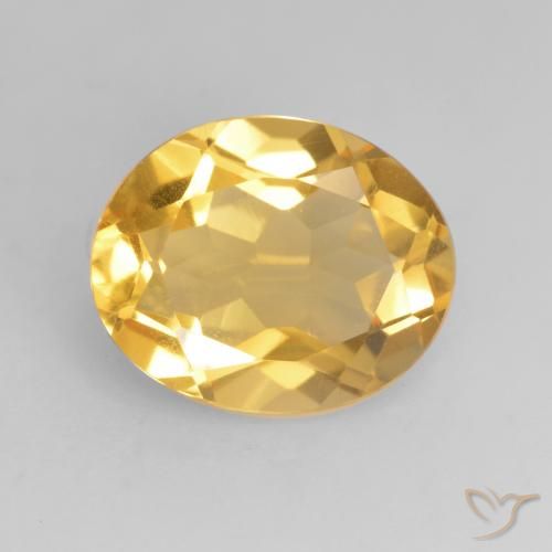 3.14ct Natural ouro médio Citrino, oval, VVS-VS