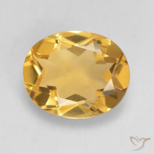 2.89ct Natural Laranja Dourado Profundo Citrino, oval, VVS-VS