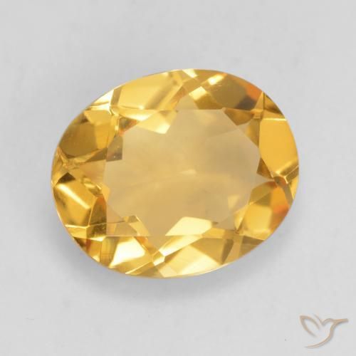 Citrino Laranja Dourado Profundo Natural 2.89ct, oval, VVS-VS