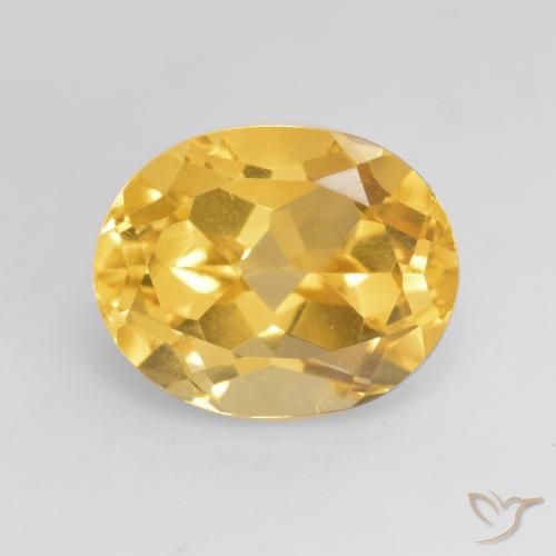 3.70ct Natural ouro médio Citrino, oval, VVS-VS