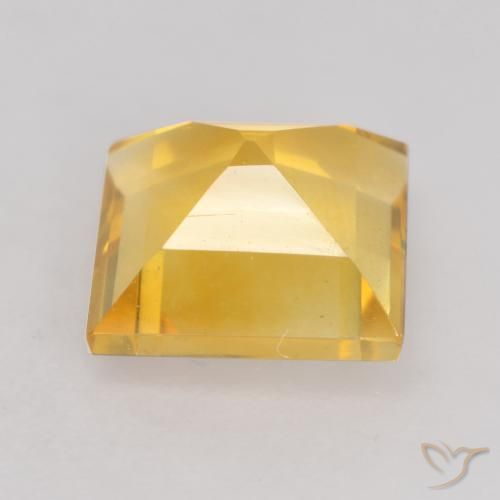 Citrino ouro brilhante Natural 1.57ct, Quadrado, VVS-VS