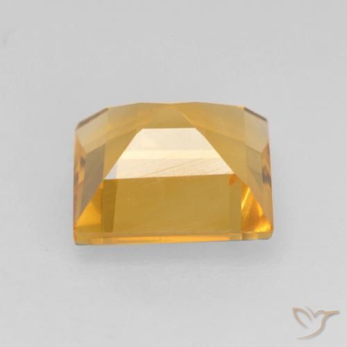 Citrino ouro brilhante Natural 1.56ct, Quadrado, VVS-VS