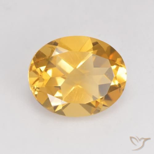 Citrino ouro médio Natural 3.48ct, oval, VVS-VS