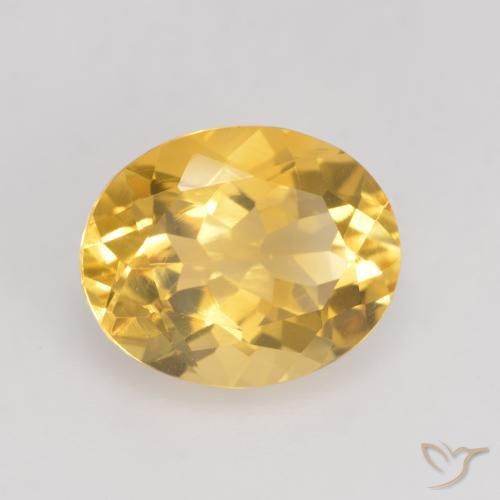 Citrino ouro brilhante Natural 3.43ct, oval, VVS-VS