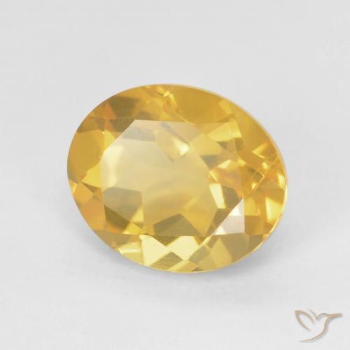 Citrino ouro médio Natural 3.52ct, oval, VVS-VS