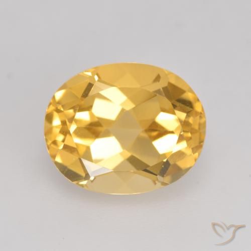 3.84ct Natural ouro médio Citrino, oval, VVS-VS